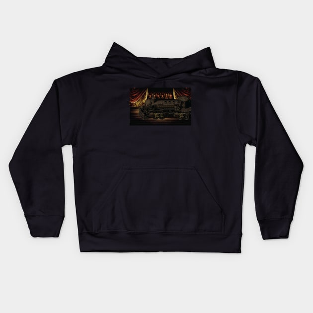 The Phantom Train Of The Opera Kids Hoodie by inotyler